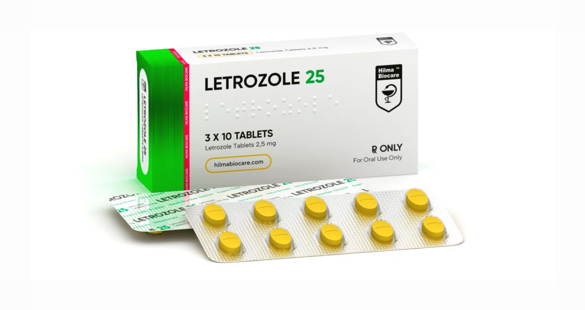Boîte de 30 comprimés de Letrozol 2,5mg par Hilma Biocare.
