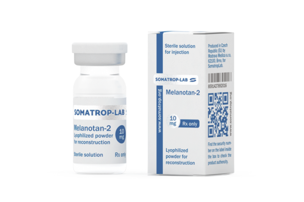 Flacon de 10 mg de Melanotan-2 de Somatrop-Lab