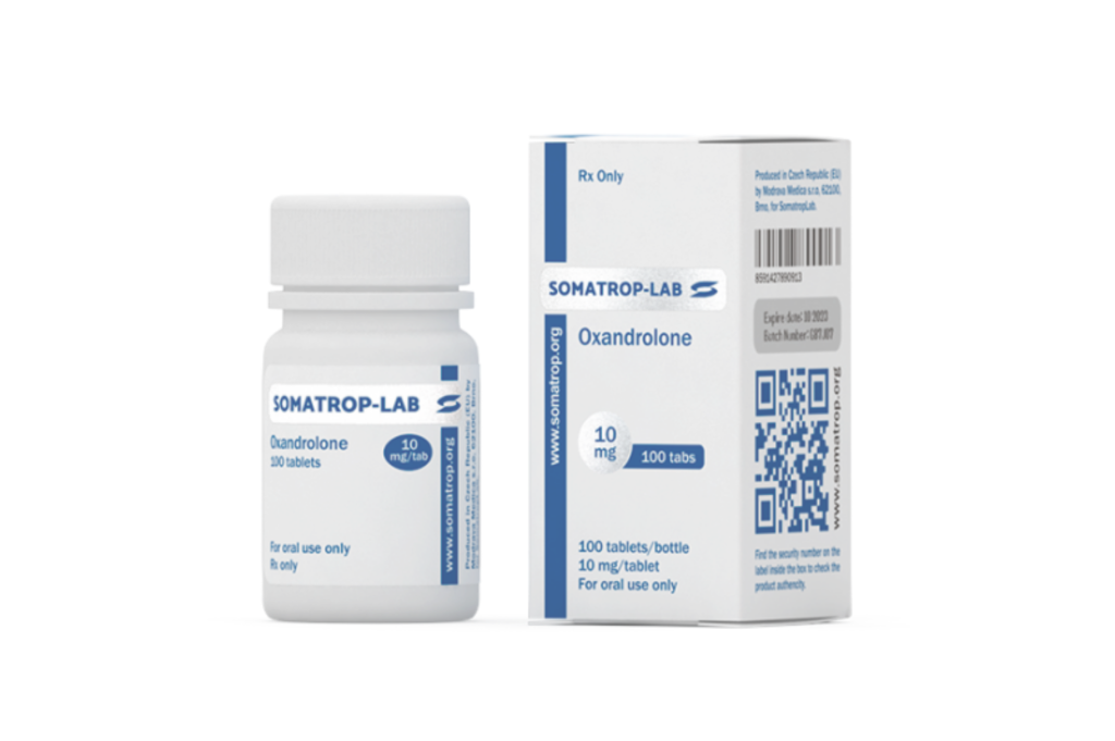 Comprimé de 10 mg d'oxandrolone de Somatrop-Lab