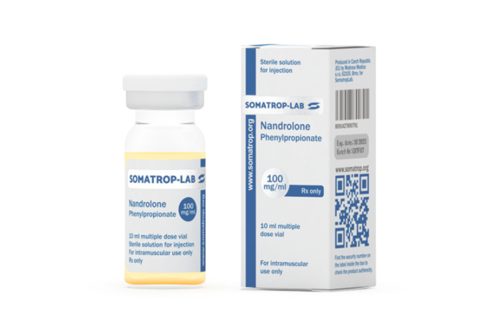 Flacon de phénylpropionate de nandrolone (NPP) de Somatrop-Lab à 100 mg/ml