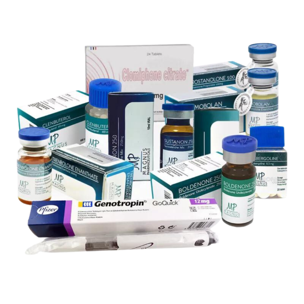 Programme de longue durée pour gagner de la masse musculaire et soulagement avec l'hormone de croissance pour les professionnels