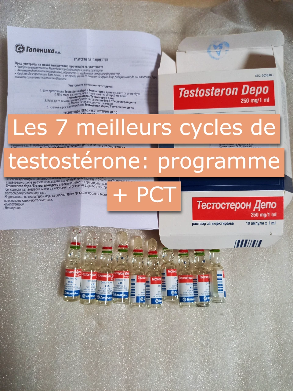Les 7 meilleurs cycles de testostérone: programme + PCT