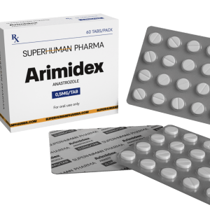 Arimidex 0.5 mg [60 comprimés] SuperHuman Pharma : Inhibiteur de l’aromatase, réduit les niveaux d'oestrogènes