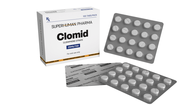 Clomid 25 mg [100 comprimés] SuperHuman Pharma : Modulateur sélectif des récepteurs d'oestrogènes