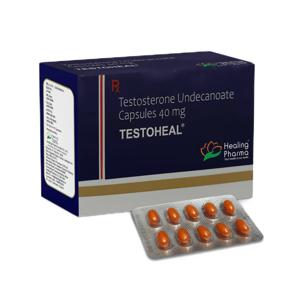Testoheal 40 mg produit par Driada Medical dans son emballage d'origine