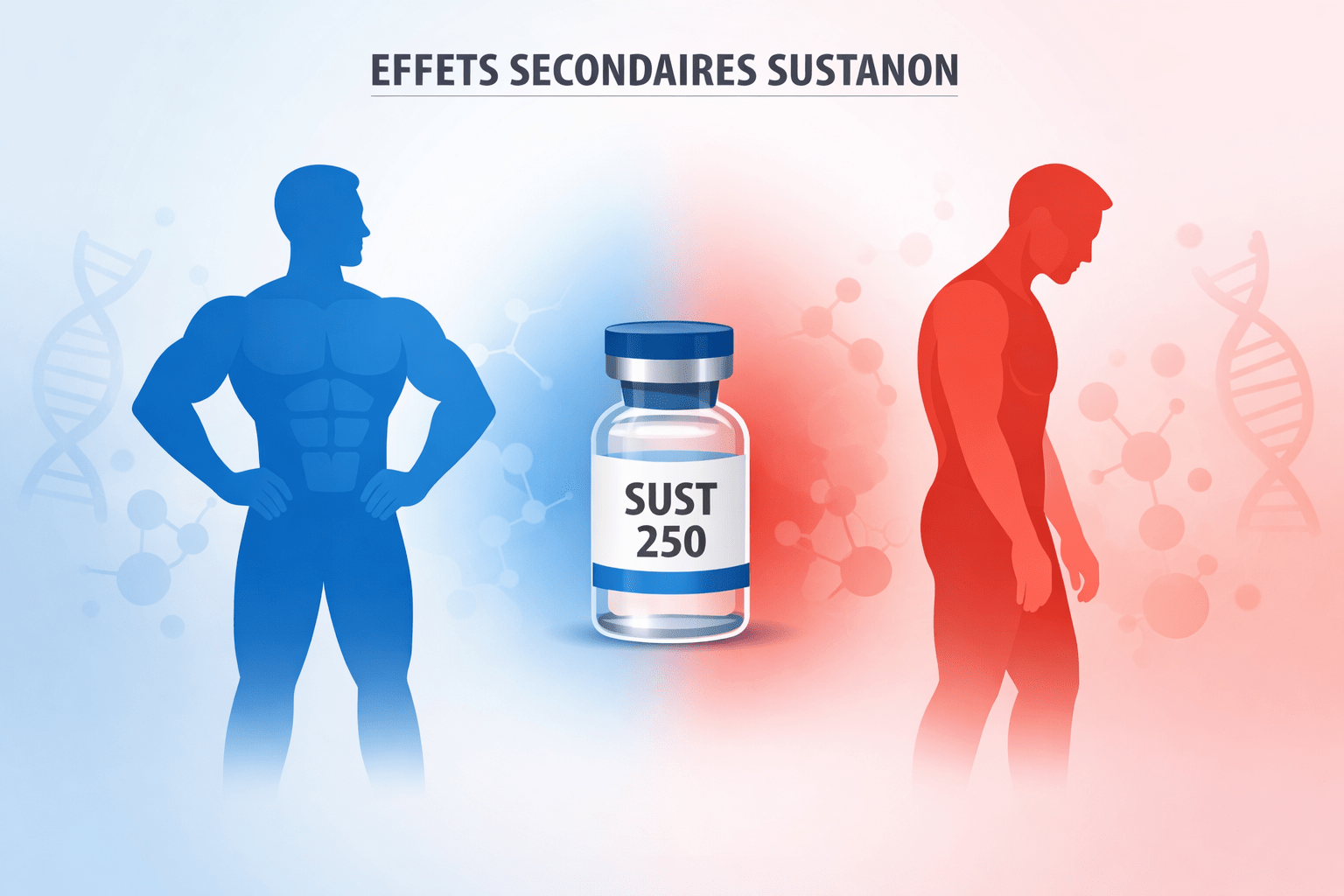 illustration effets secondaires sustanon 250 impact santé hormonale